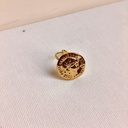 Anillo Chapa Círculo Romano Dorado