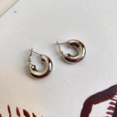 Aros 3D Plateado
