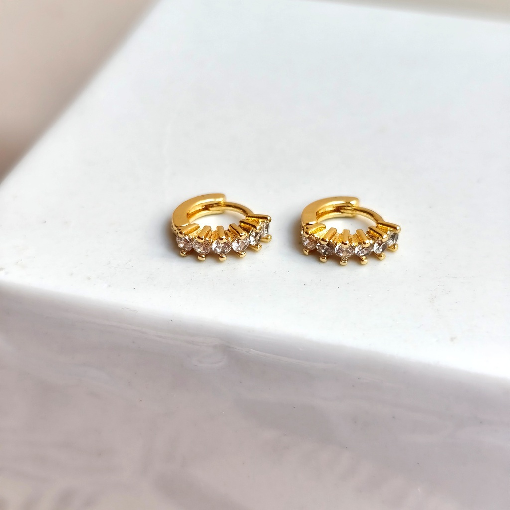Aros Circonitas Dorado