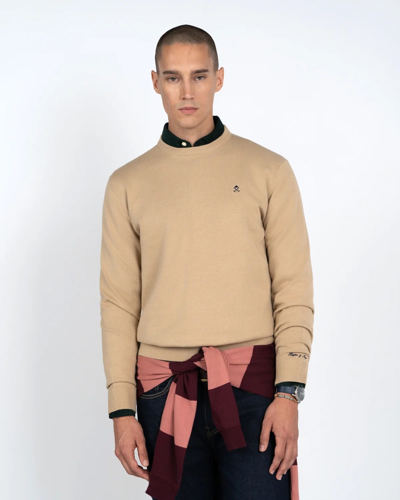 Jersey R Neck Golden Sand - Harper &amp; Neyer