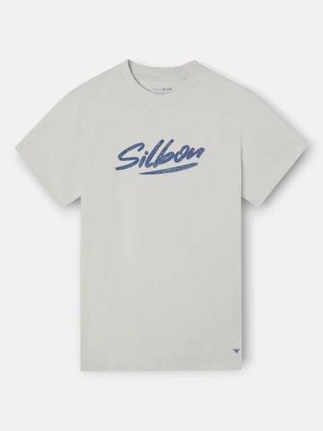 Camiseta Silbon pencil gris claro - Silbon