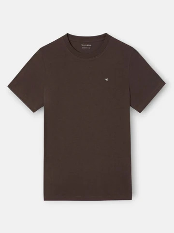 Camiseta Silbon Bordado Marrón - Silbon