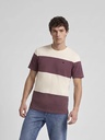Camiseta Raya Ancha Burdeos - Silbon