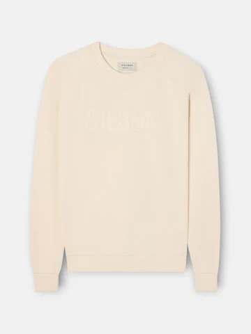 Sudadera Ranglan Silbon Patch Crema - Silbon