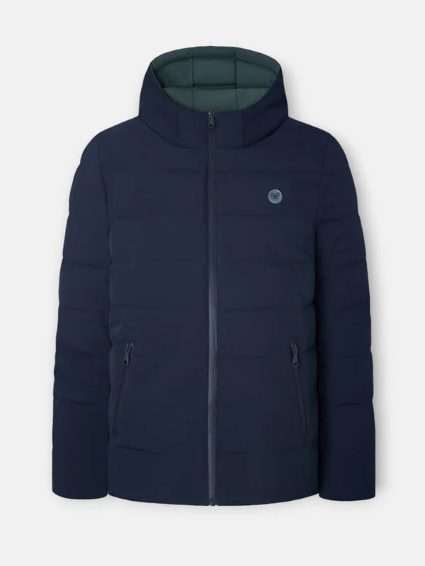 Abrigo Técnico Reversible Azul Marino Verde - Silbon