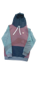 Sudadera Capucha Multicolor Burdeos - Silbon