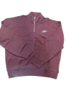 Sudadera Relaxed Fit Media Cremallera Burdeos - Silbon