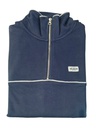 Sudadera Media Cremallera Vivos Contraste Azul Marino - Silbon