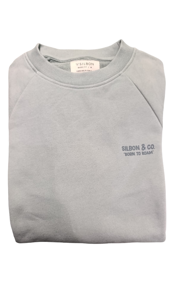 Sudadera Ranglan Free Nomad Verde Claro - Silbon