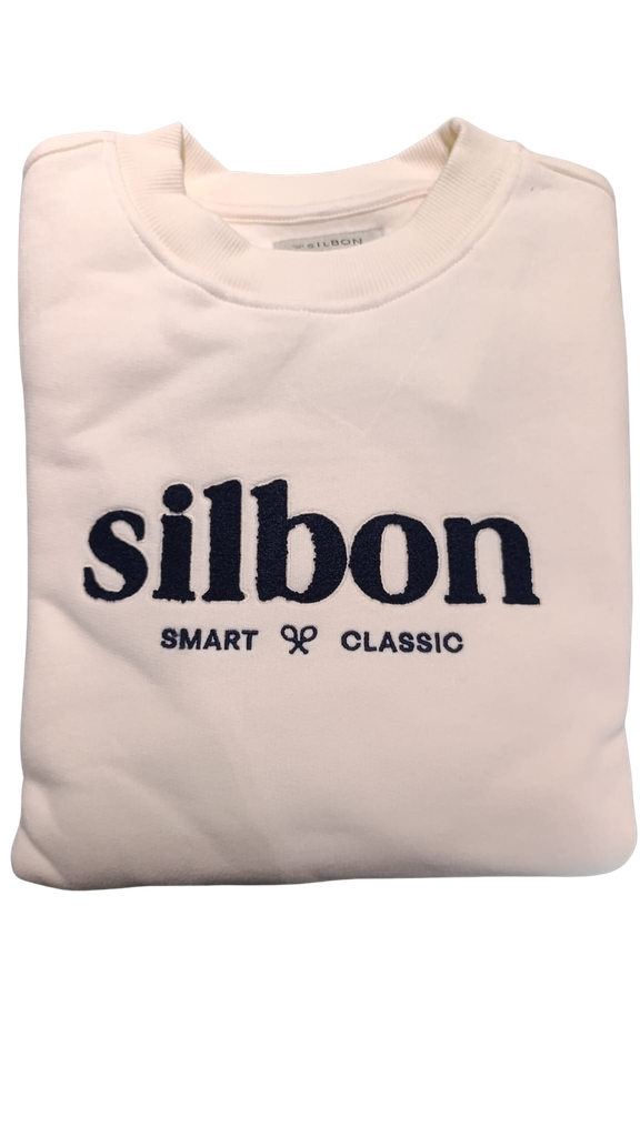 Sudadera Silbon Smart Classic Crema - Silbon