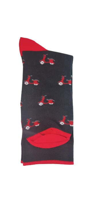 Calcetines Negro Motos Rojo - Stroget