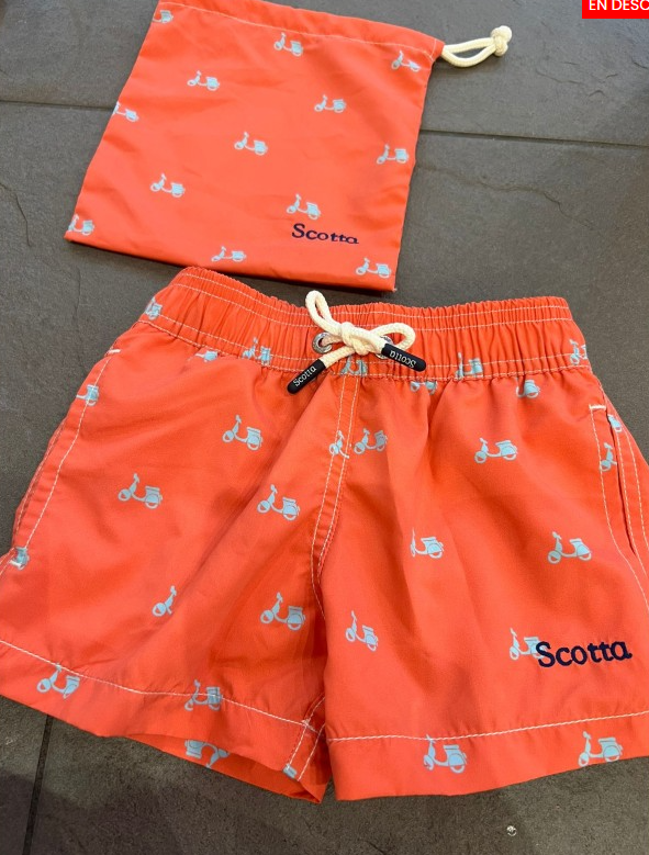 Bañador Niño Logo Coral - Scotta