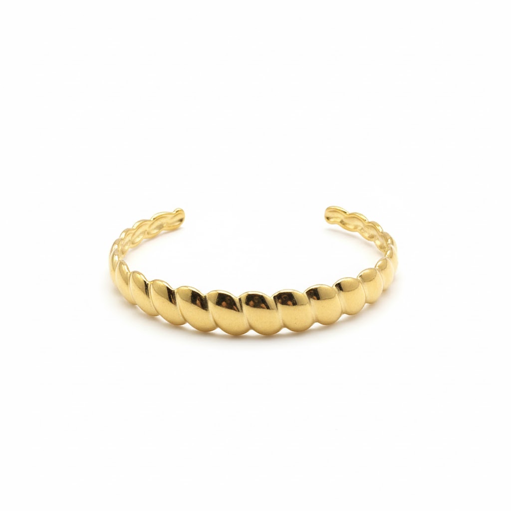 Brazalete Croissant Dorado