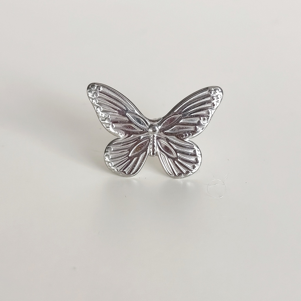 Anillo Maxi Mariposa Plateado