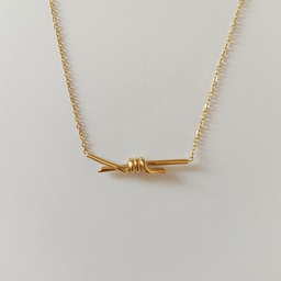 Collar Palito Nudo Dorado