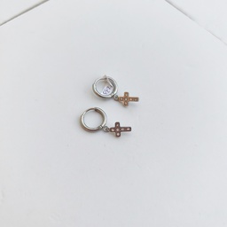 Arito Charm Crucecita Circonitas Plateado