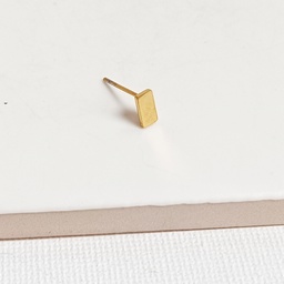 Pendiente Rectángulo Dorado Midi