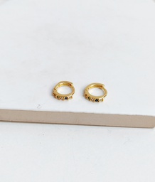 Aros Mini Brillo Colores Dorado