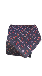 [CB206] Corbata Azul Marino Caramelos y Piruletas