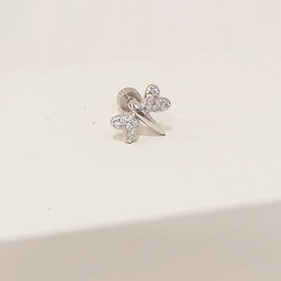 [PR004] Pendiente Libélula Alitas Plateado (Rosca)