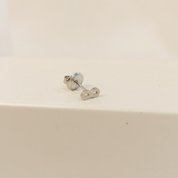 Pendiente Infinito Plateado