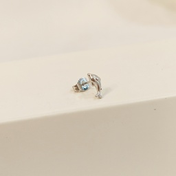 Pendiente Delfín Plateado