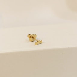 Pendiente Triple Estrellita Dorado