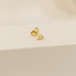 Pendiente Panal Miel Abejas Dorado