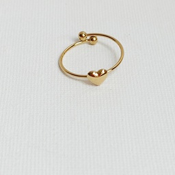 [J250041Y] Anillo Mini Heart (Dorado)