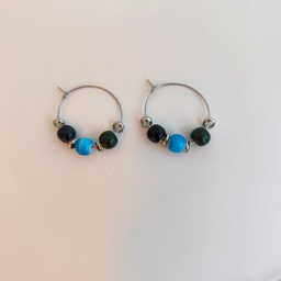 Pendientes Cerámica Mediterranean (Plateado)