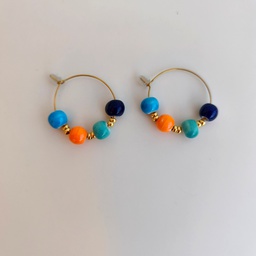 Pendientes Cerámica Egipt (Dorado)