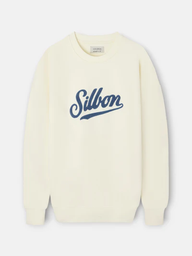 Sudadera Relaxed Fit Retro Crema  - Silbon