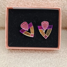 Pendientes Triángulo Colores Metacrilato
