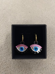 Pendientes Metacrilato Ojos Aro