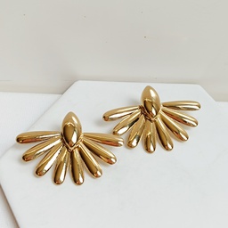 Pendientes Florales Dorado