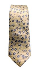 Corbatín Amarillo Con Flores Azules - Stroget