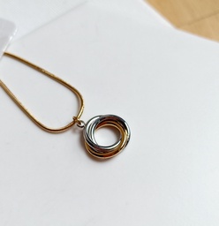 Collar Doble Óvalo Bicolor
