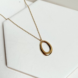 Collar Maxi Óvalo Dorado