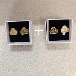 Pendientes Metacrilato Peinetas Fallera Dorado (PROMO 2 PARES)