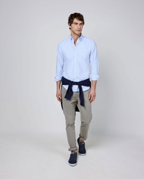 Camisa Oxford Liso Celeste - El Ganso