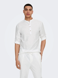 Onscaiden Lino Camisa White - Only &amp; Sons