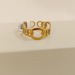 Anillo Óvalos Dorado