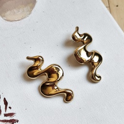 Pendientes Ondas Dorado