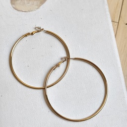 Aros Básico Mediano Dorado