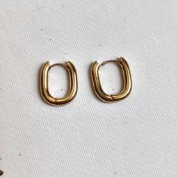 Mini Aro Semi Cuadro Dorado