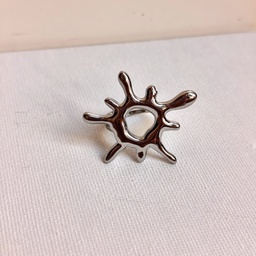 Anillo Grande Sol Plateado