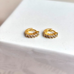 Aros Circonitas Dorado