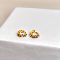 Aros Circonitas Mini Dorado