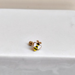 Pendiente Abeja Dorado (Rosca)