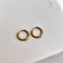 Aros Básicos Grueso 1cm Dorado